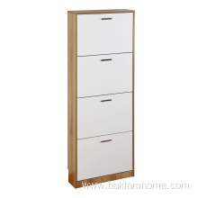 Simplistic Style Wooden Shoe Cabinet